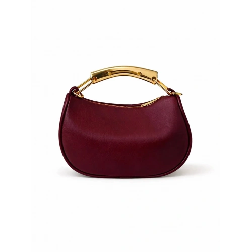 Gala Metal Saplı Bordo El, Omuz ve Çapraz Çanta