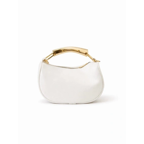 Gala Metal Saplı Beyaz El, Omuz ve Çapraz Çanta