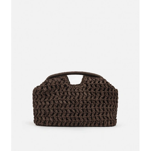 Acı Kahve Hasır Mng Clutch Çanta