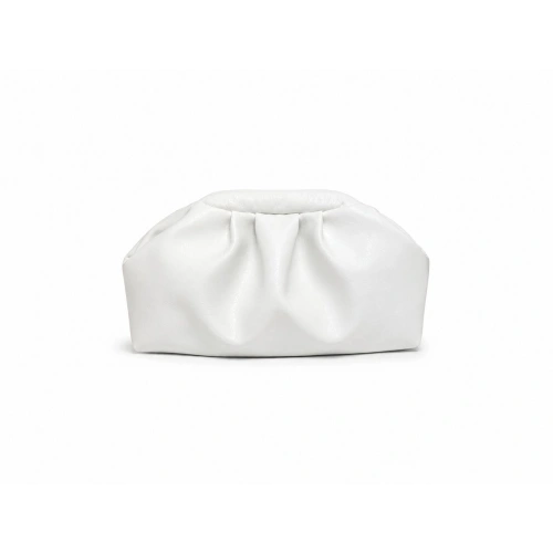 Aura Mini Beyaz Clutch Omuz ve Çapraz Çanta