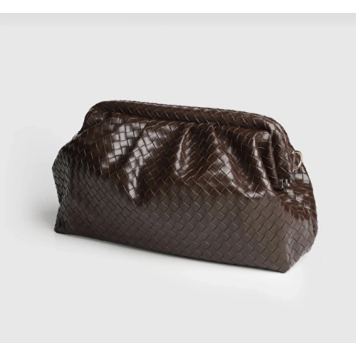 Aura Örgü Dokulu Clutch Omuz ve Çapraz Çanta
