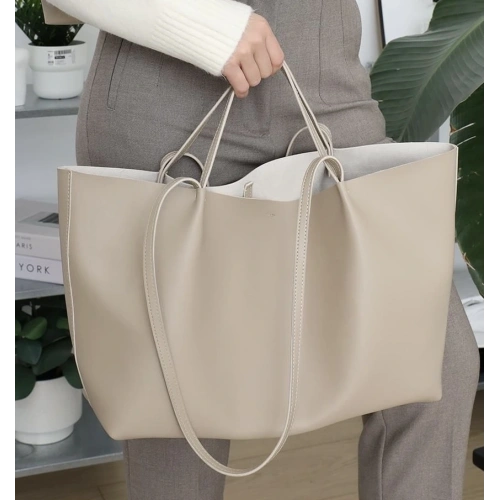 Moss Bej Yavrulu Tote Çanta