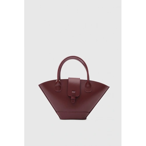 Nola Asimetrik Bordo Çapraz Çanta