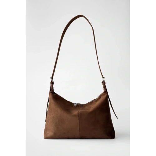 Soho Süet Taba Ayarlanabilir Askılı Omuz Çantası