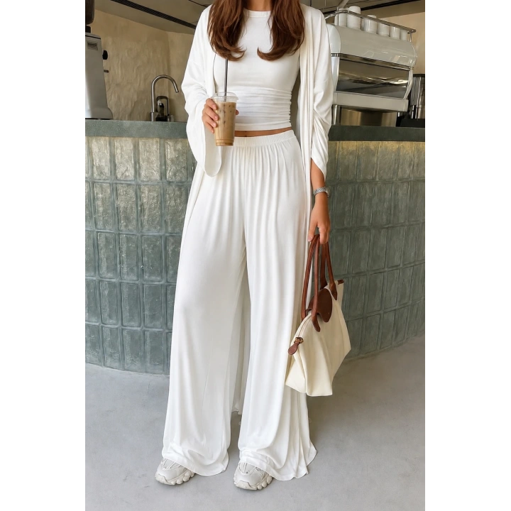 3’lü Kimono Takım Beyaz