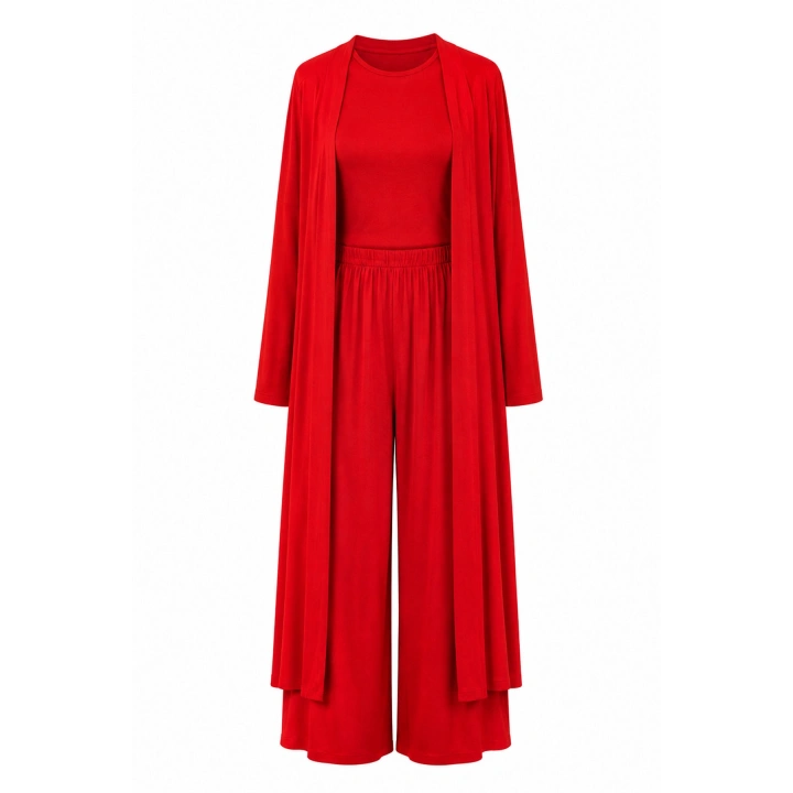 3’lü Kimono Takım Kırmızı