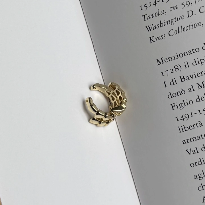 Luxury Serpent Kıkırdak Küpe