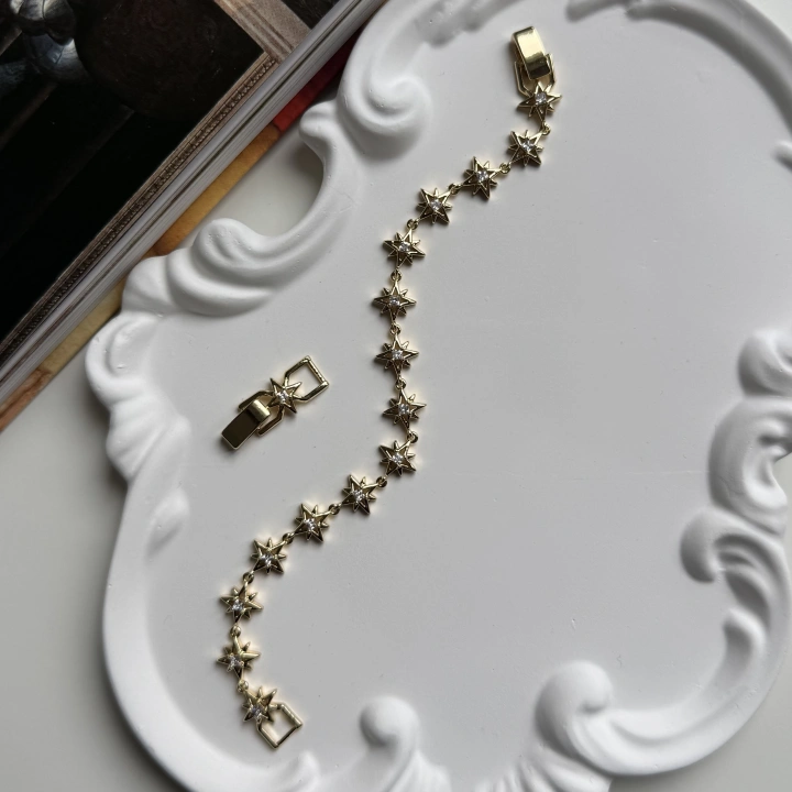 Luxury Kuzey Yıldızı Zirkon Taşlı Bileklik