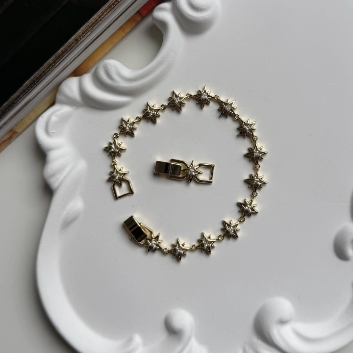 Luxury Kuzey Yıldızı Zirkon Taşlı Bileklik