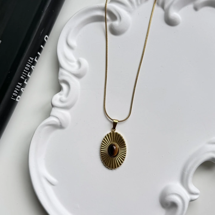 Vintage Çelik Kolye