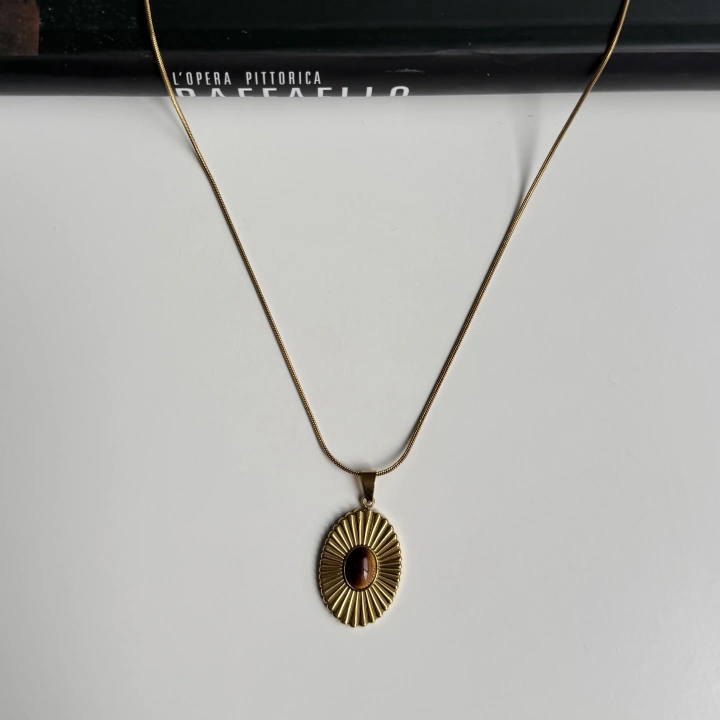 Vintage Çelik Kolye