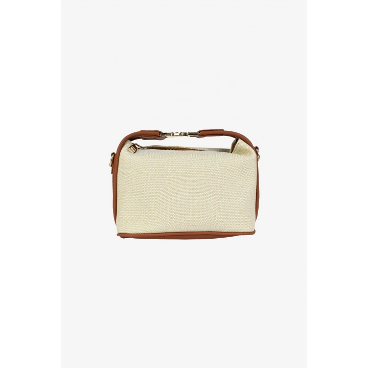 Lusso Keten Hasır El, Omuz ve Çapraz Çanta