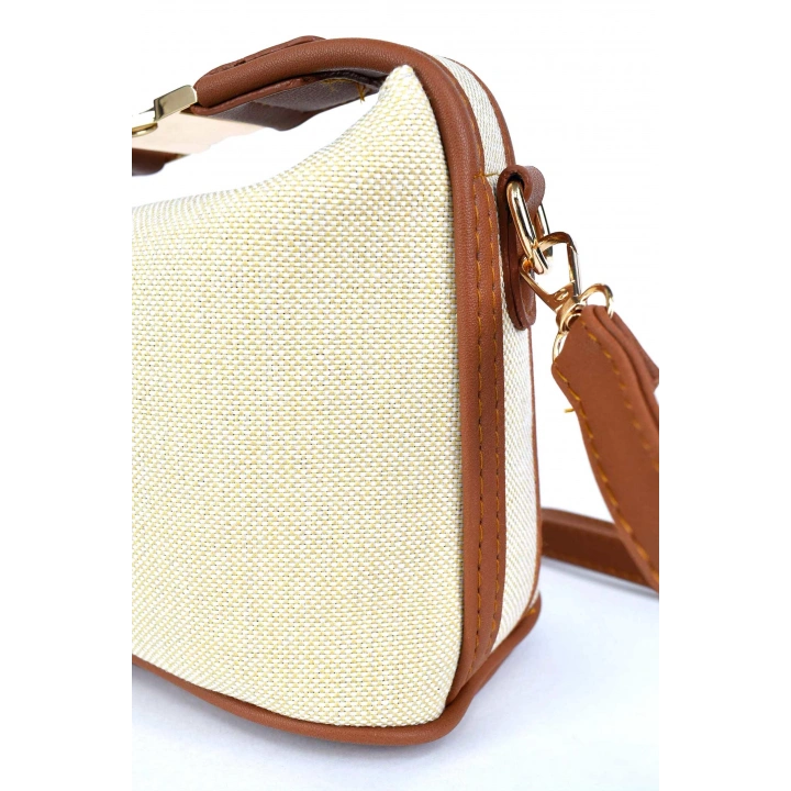 Lusso Keten Hasır El, Omuz ve Çapraz Çanta