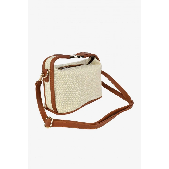 Lusso Keten Hasır El, Omuz ve Çapraz Çanta