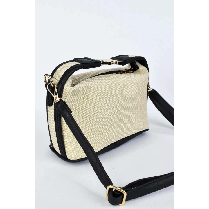 Lusso Keten Hasır El, Omuz ve Çapraz Çanta