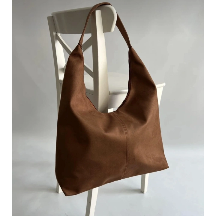Boho Taba Süet Omuz Çantası
