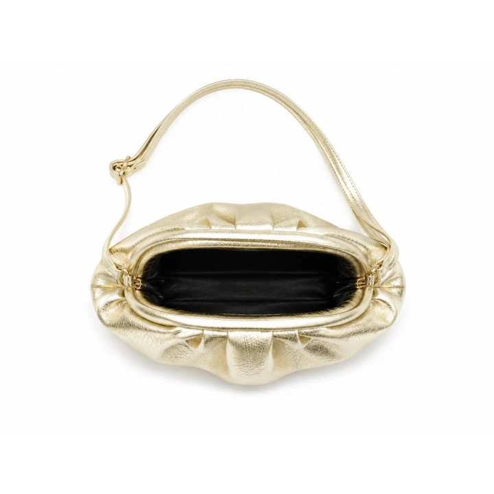 Aura Mini Gold Clutch Omuz ve Çapraz Çanta