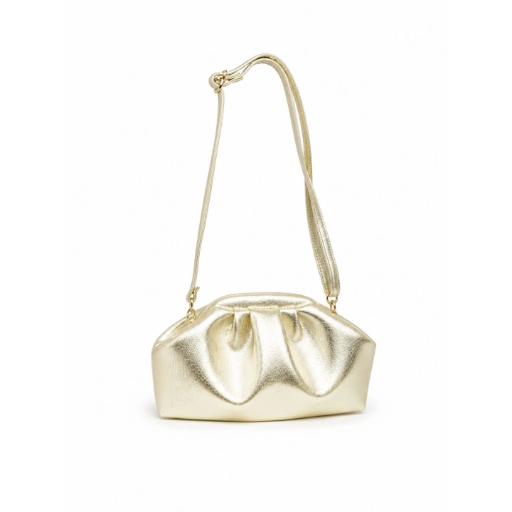 Aura Mini Gold Clutch Omuz ve Çapraz Çanta