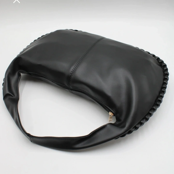 Costa Örgü Detaylı Siyah Omuz ve El Çantası