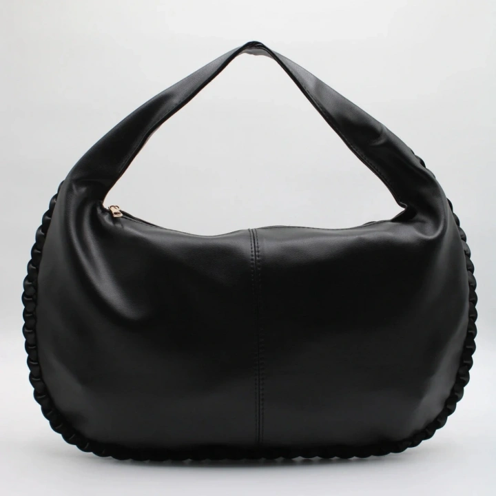 Costa Örgü Detaylı Siyah Omuz ve El Çantası