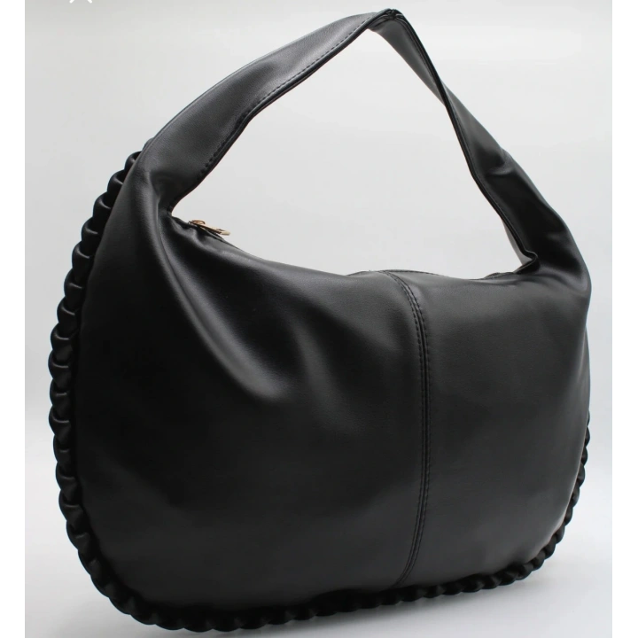 Costa Örgü Detaylı Siyah Omuz ve El Çantası