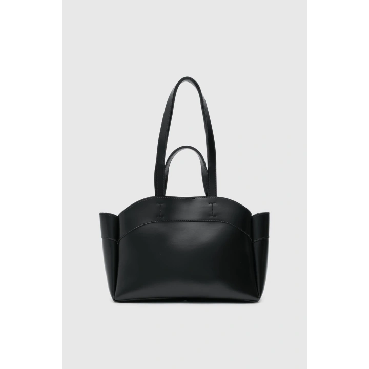 Madel Yavrulu Siyah Omuz ve El Çantası