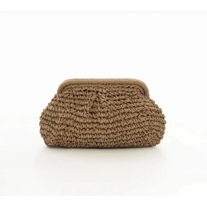 Mng Model Rattan Clutch Çanta