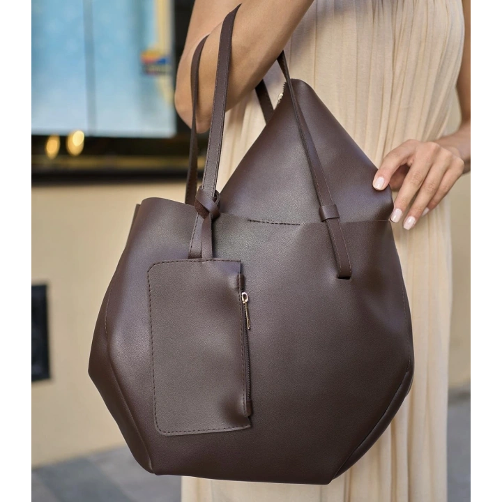 Moskow Acı Kahve Yavrulu Omuz Çantası