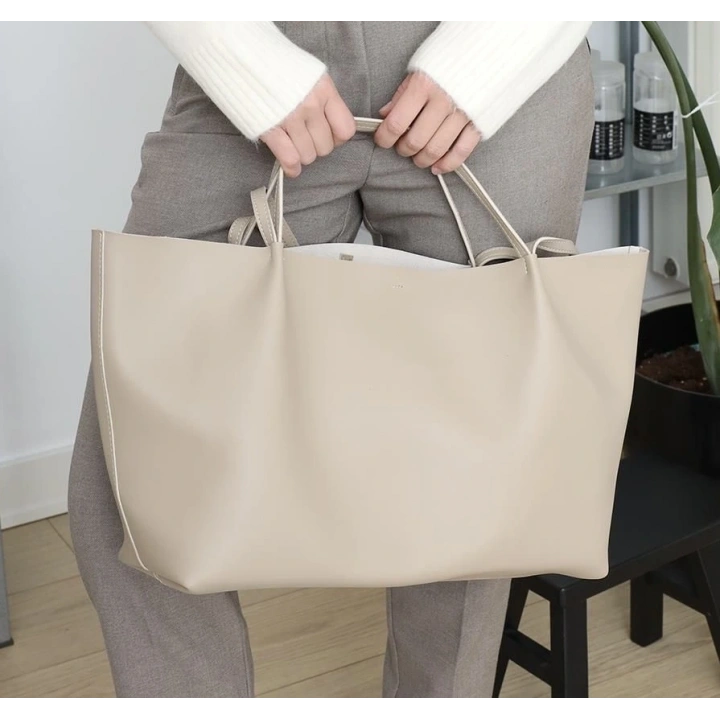 Moss Bej Yavrulu Tote Çanta