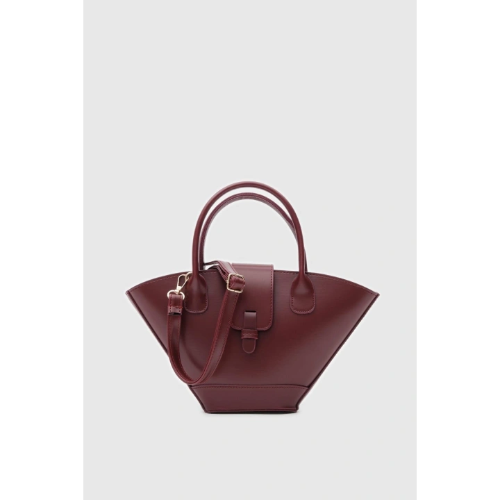 Nola Asimetrik Bordo Çapraz Çanta