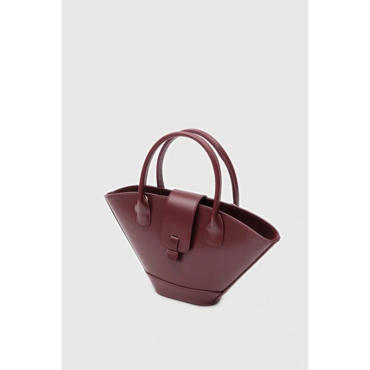 Nola Asimetrik Bordo Çapraz Çanta