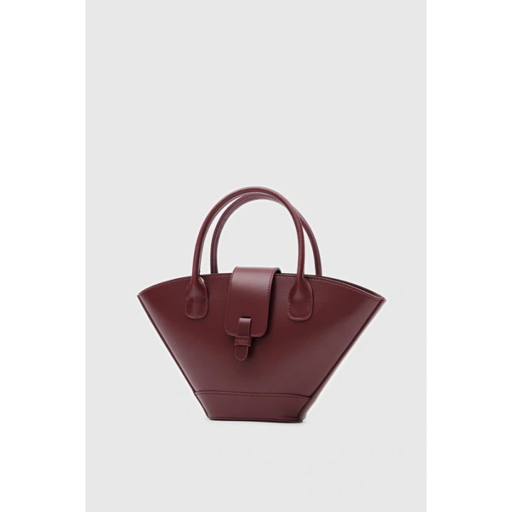 Nola Asimetrik Bordo Çapraz Çanta