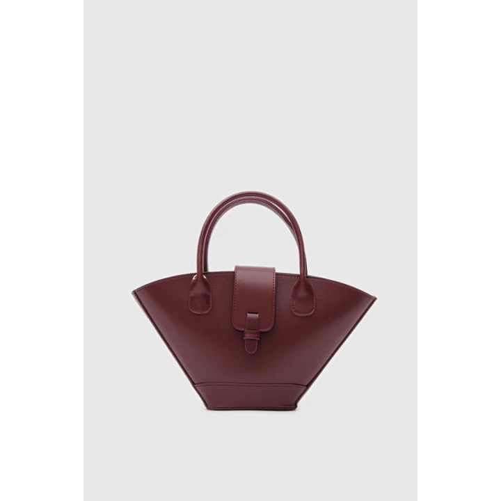 Nola Asimetrik Bordo Çapraz Çanta