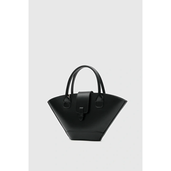 Nola Asimetrik Siyah Çapraz Çanta