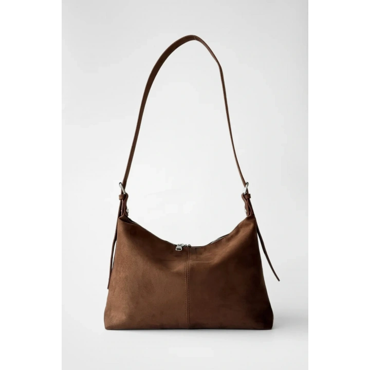 Soho Süet Taba Ayarlanabilir Askılı Omuz Çantası