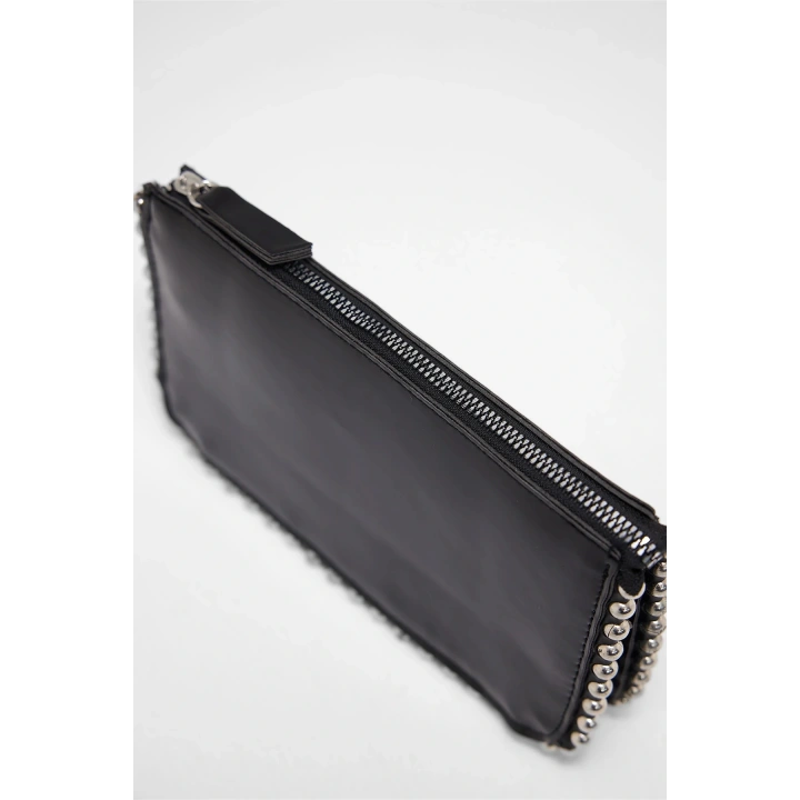 Stra Boncuklu Askılı Çapraz Çanta