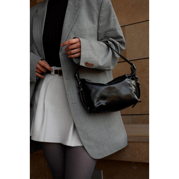 Vintage Aksesuar Detaylı Omuz ve El Çantası