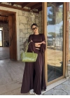 3’lü Kimono Takım Kahverengi