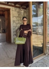 3’lü Kimono Takım Kahverengi