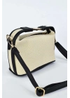 Lusso Keten Hasır El, Omuz ve Çapraz Çanta