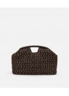 Acı Kahve Hasır Mng Clutch Çanta