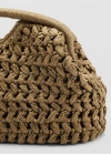 Camel Hasır Mng Clutch Çanta