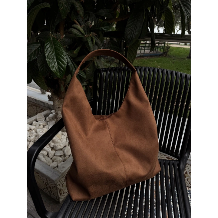 Boho Taba Süet Omuz Çantası