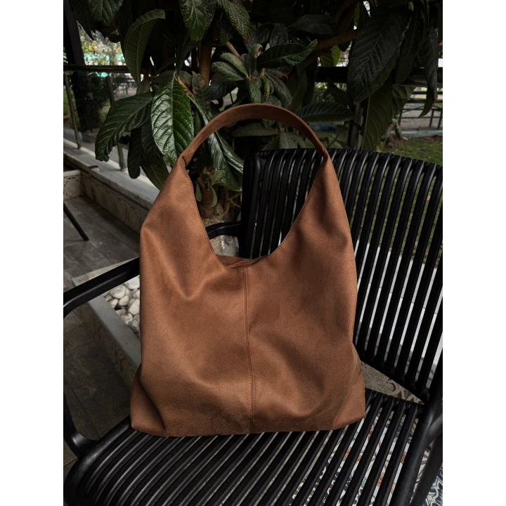 Boho Taba Süet Omuz Çantası