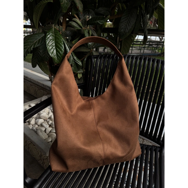 Boho Taba Süet Omuz Çantası