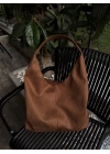 Boho Taba Süet Omuz Çantası
