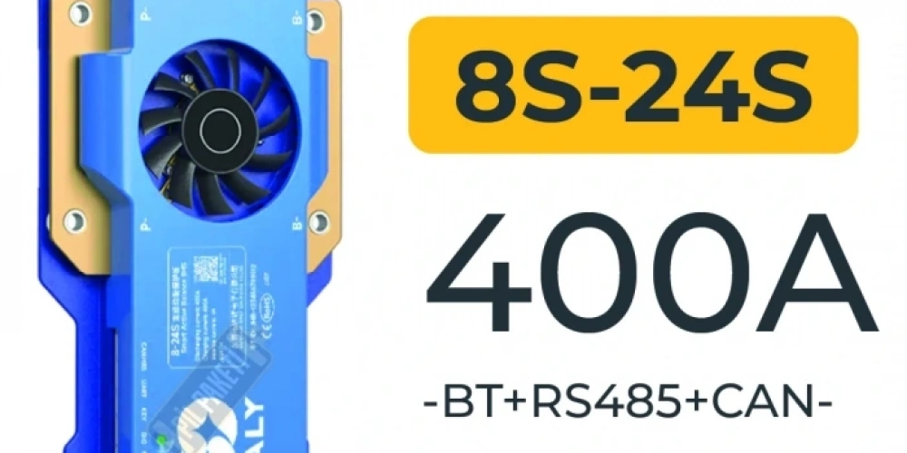 Daly Smart BMS 8S-24S 400A Bluetooth CAN RS485 Endüstriyel Çözüm Rehberi