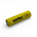 Sertec - Şarjlı Pil - Lityum İyon - 3.7v 2450 mAh - 18650 Boy - 5C- Başsız