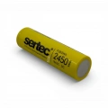 Sertec - Şarjlı Pil - Lityum İyon - 3.7v 2450 mAh - 18650 Boy - 5C- Başsız