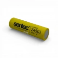 Sertec - Şarjlı Pil - Lityum İyon - 3.7v 2450 mAh - 18650 Boy - 5C- Başsız